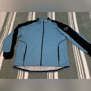 Callaway XXL Men's Light Blue and Black Weather Series Windbreaker
